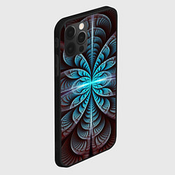 Чехол для iPhone 12 Pro Max Оптический узор психоделика, цвет: 3D-черный — фото 2