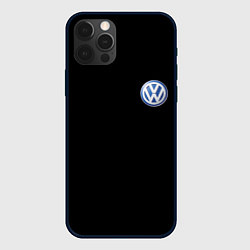 Чехол для iPhone 12 Pro Max Volkswagen logo auto, цвет: 3D-черный