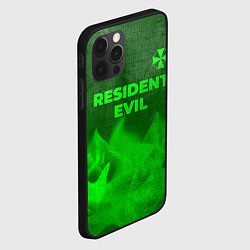 Чехол для iPhone 12 Pro Max Resident Evil - green gradient посередине, цвет: 3D-черный — фото 2