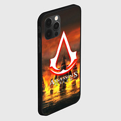 Чехол для iPhone 12 Pro Max Assassins Creed корабли, цвет: 3D-черный — фото 2