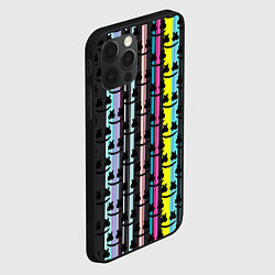 Чехол для iPhone 12 Pro Max Marshmello dj pattern line, цвет: 3D-черный — фото 2