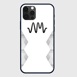 Чехол для iPhone 12 Pro Max Arctic Monkeys white poly, цвет: 3D-черный