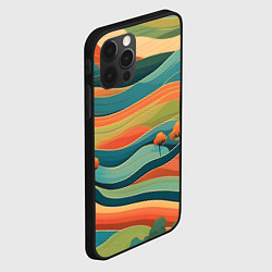 Чехол для iPhone 12 Pro Max Поля луга, цвет: 3D-черный — фото 2