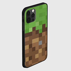 Чехол для iPhone 12 Pro Max Earth - Minecraft, цвет: 3D-черный — фото 2