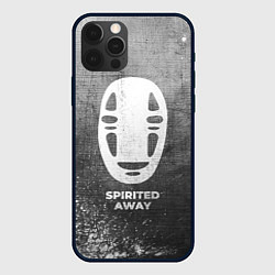 Чехол для iPhone 12 Pro Max Spirited Away - grey gradient, цвет: 3D-черный