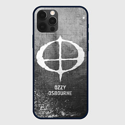Чехол для iPhone 12 Pro Max Ozzy Osbourne - grey gradient, цвет: 3D-черный