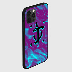 Чехол для iPhone 12 Pro Max Doom neon flame, цвет: 3D-черный — фото 2