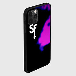 Чехол для iPhone 12 Pro Max Sally Face неон краски, цвет: 3D-черный — фото 2