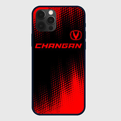 Чехол iPhone 12 Pro Max Changan - red gradient посередине