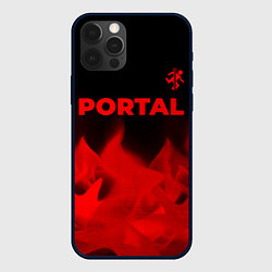 Чехол iPhone 12 Pro Max Portal - red gradient посередине