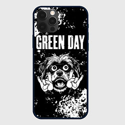 Чехол для iPhone 12 Pro Max Green Day рок пес, цвет: 3D-черный
