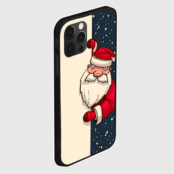 Чехол для iPhone 12 Pro Max Дед Мороз, цвет: 3D-черный — фото 2
