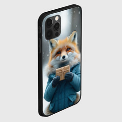 Чехол для iPhone 12 Pro Max Лисица с подарком, цвет: 3D-черный — фото 2
