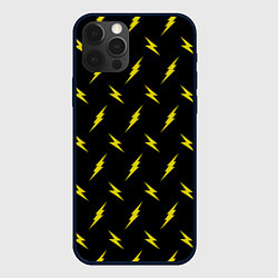 Чехол для iPhone 12 Pro Max Молнии Флеша, цвет: 3D-черный