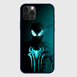 Чехол для iPhone 12 Pro Max Neon spider-man, цвет: 3D-черный