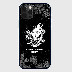 Чехол для iPhone 12 Pro Max Снежный Cyberpunk 2077, цвет: 3D-черный