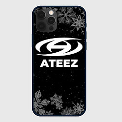Чехол для iPhone 12 Pro Max Снежный Ateez, цвет: 3D-черный