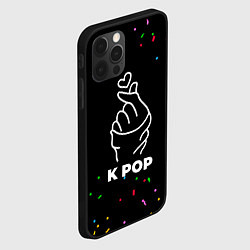 Чехол для iPhone 12 Pro Max K Pop конфети, цвет: 3D-черный — фото 2