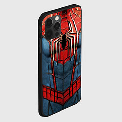 Чехол для iPhone 12 Pro Max Классический костюм человека паука, цвет: 3D-черный — фото 2