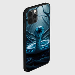 Чехол для iPhone 12 Pro Max Цифровая змея, цвет: 3D-черный — фото 2