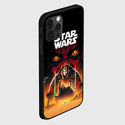 Чехол для iPhone 12 Pro Max Звездные войны - Скрытая угроза, цвет: 3D-черный — фото 2