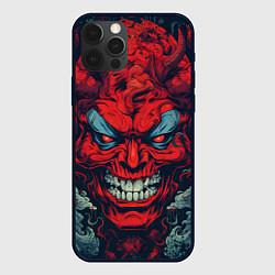 Чехол для iPhone 12 Pro Max Red demon Oni, цвет: 3D-черный