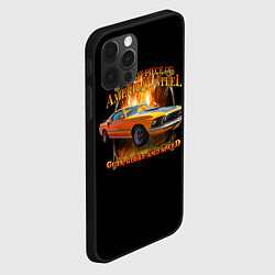 Чехол для iPhone 12 Pro Max Автомобиль Ford Mustang, цвет: 3D-черный — фото 2