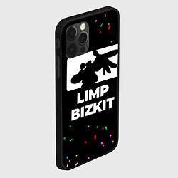 Чехол для iPhone 12 Pro Max Limp Bizkit конфети, цвет: 3D-черный — фото 2