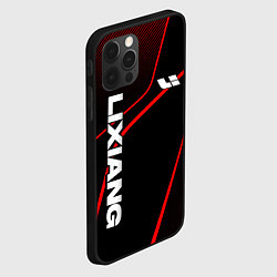 Чехол для iPhone 12 Pro Max Lixiang - red line, цвет: 3D-черный — фото 2