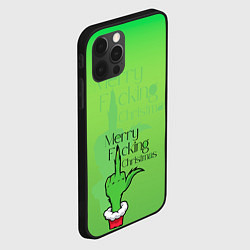 Чехол для iPhone 12 Pro Max Гринч merry fucking christmas, цвет: 3D-черный — фото 2