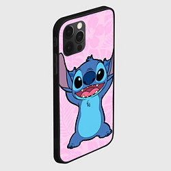 Чехол для iPhone 12 Pro Max Stitch on a pink background, цвет: 3D-черный — фото 2