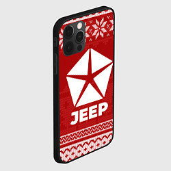 Чехол для iPhone 12 Pro Max Новогодний Jeep, цвет: 3D-черный — фото 2