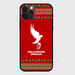 Чехол для iPhone 12 Pro Max Hollywood Undead new year, цвет: 3D-черный