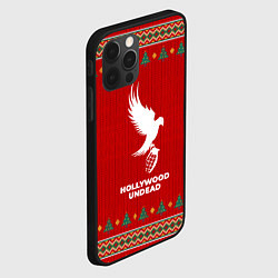 Чехол для iPhone 12 Pro Max Hollywood Undead new year, цвет: 3D-черный — фото 2