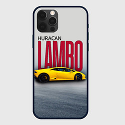 Чехол для iPhone 12 Pro Max Итальянский гиперкар Lambo Huracan, цвет: 3D-черный