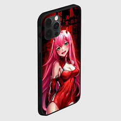 Чехол для iPhone 12 Pro Max Zero Two anime sexy, цвет: 3D-черный — фото 2