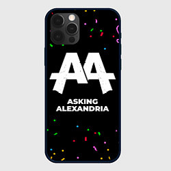 Чехол для iPhone 12 Pro Max Asking Alexandria конфети, цвет: 3D-черный