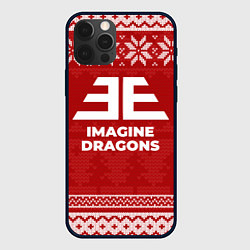 Чехол для iPhone 12 Pro Max Новогодний Imagine Dragons, цвет: 3D-черный