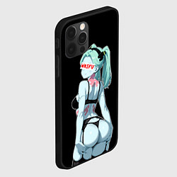 Чехол для iPhone 12 Pro Max Rebecca waifu - Cyberpunk, цвет: 3D-черный — фото 2