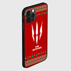 Чехол для iPhone 12 Pro Max The Witcher new year, цвет: 3D-черный — фото 2