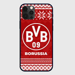 Чехол для iPhone 12 Pro Max Новогодний Borussia, цвет: 3D-черный