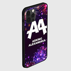 Чехол для iPhone 12 Pro Max Праздничный Asking Alexandria, цвет: 3D-черный — фото 2