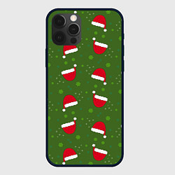 Чехол для iPhone 12 Pro Max Шапка Санты, цвет: 3D-черный