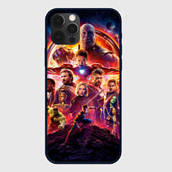 Чехол для iPhone 12 Pro Max Супергерои Avengers infinity war, цвет: 3D-черный