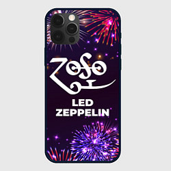 Чехол для iPhone 12 Pro Max Праздничный Led Zeppelin, цвет: 3D-черный