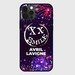 Чехол для iPhone 12 Pro Max Праздничный Avril Lavigne, цвет: 3D-черный
