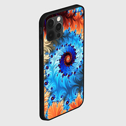 Чехол для iPhone 12 Pro Max Оптические узоры текстура, цвет: 3D-черный — фото 2