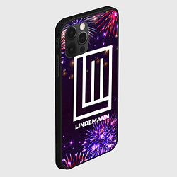 Чехол для iPhone 12 Pro Max Праздничный Lindemann, цвет: 3D-черный — фото 2