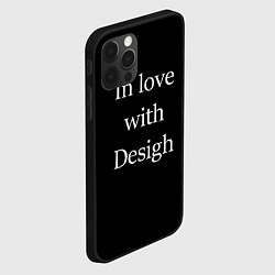 Чехол для iPhone 12 Pro Max In love with Design, цвет: 3D-черный — фото 2