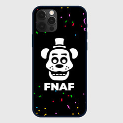 Чехол для iPhone 12 Pro Max FNAF конфети, цвет: 3D-черный